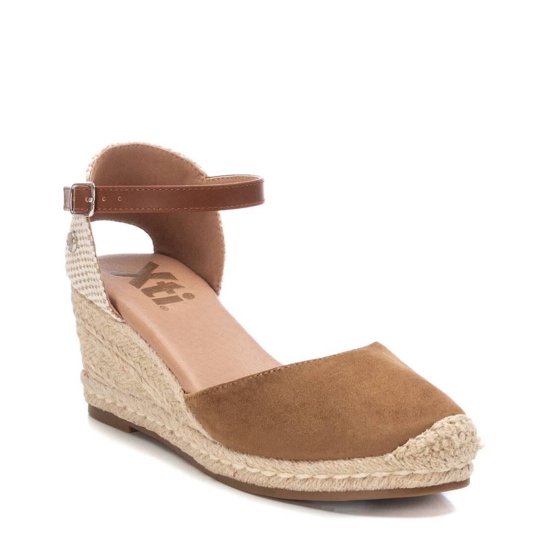 140746 Spanish Wedge with expadrilles in Navy and Taupe sandals Sam Star Shoes