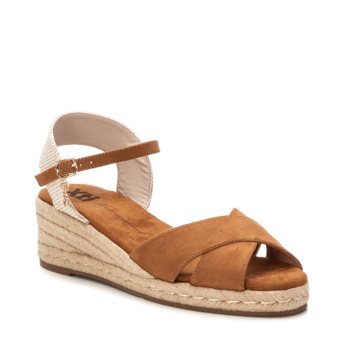 144110 Spanish Wedge with expadrilles sandals in Black and Tan sandals Sam Star Shoes Tan 36/3