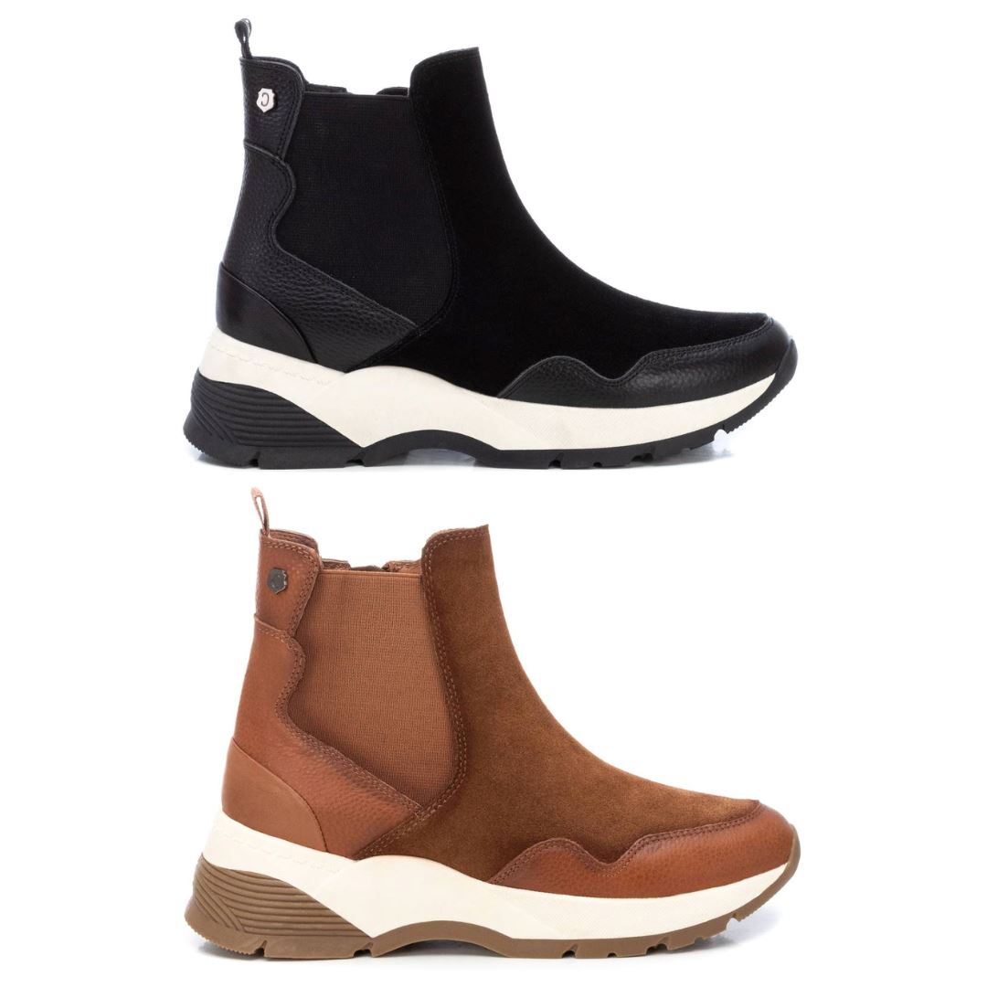 160162 Spanish Collecton Leather sneakers boots in Tan and Black sneakers Sam Star shoes