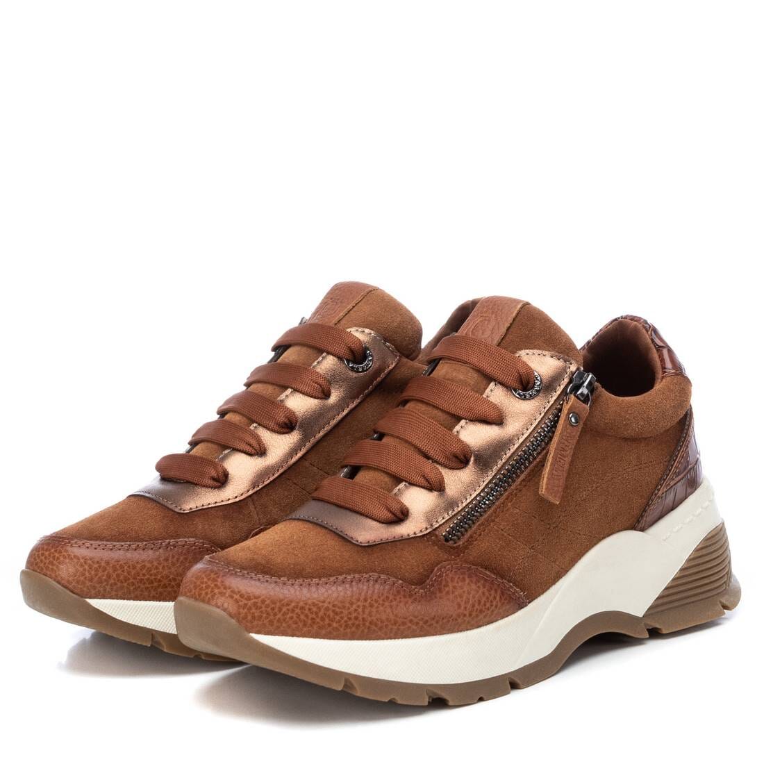 160195 Spanish Collection Leather sneakers with cushion sole in Black/Tan sneakers Sam Star shoes