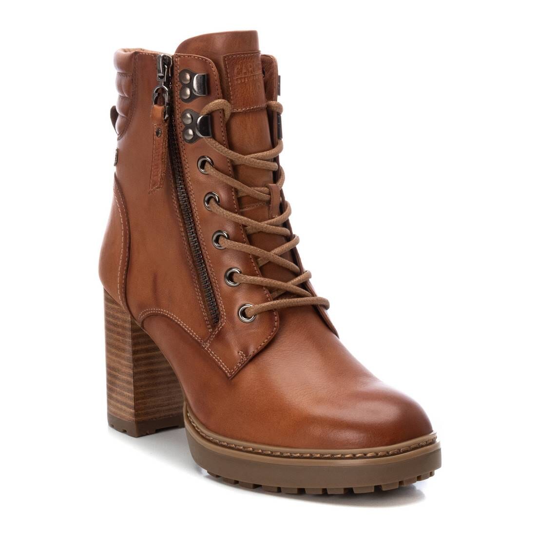 161178 Spanish Leather ankle boots with lace up in Black and Tan Boots Sam Star shoes