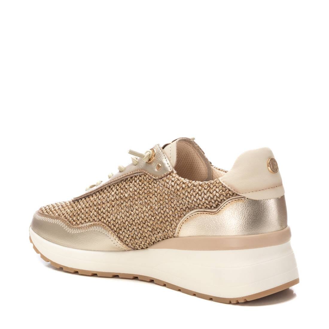 162357 Spanish design leather sneakers with rafia design in Beige and Gold sneakers Sam Star Shoes