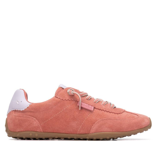 163172 Spanish Leather sneakers in Pale blue, Coral and Beige sneakers Sam Star shoes Coral 36/3