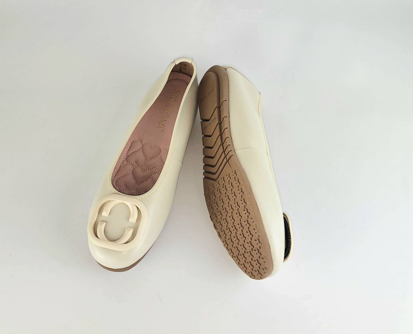 17W01 Leather buckle pumps with extra cushions (NEW arrival) Pumps Sam Star Shoes