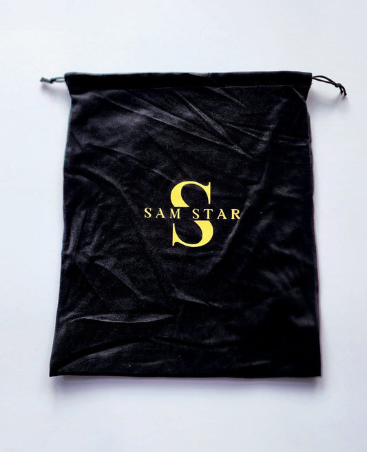 SS-shoebag Black Velvet shoe bag Pumps Sam Star Shoes