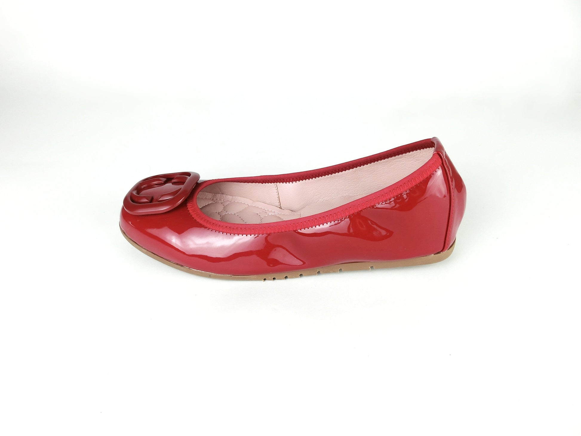 17W01 Leather buckle pumps with extra cushions (NEW) Pumps Sam Star Shoes Red 36 (3)