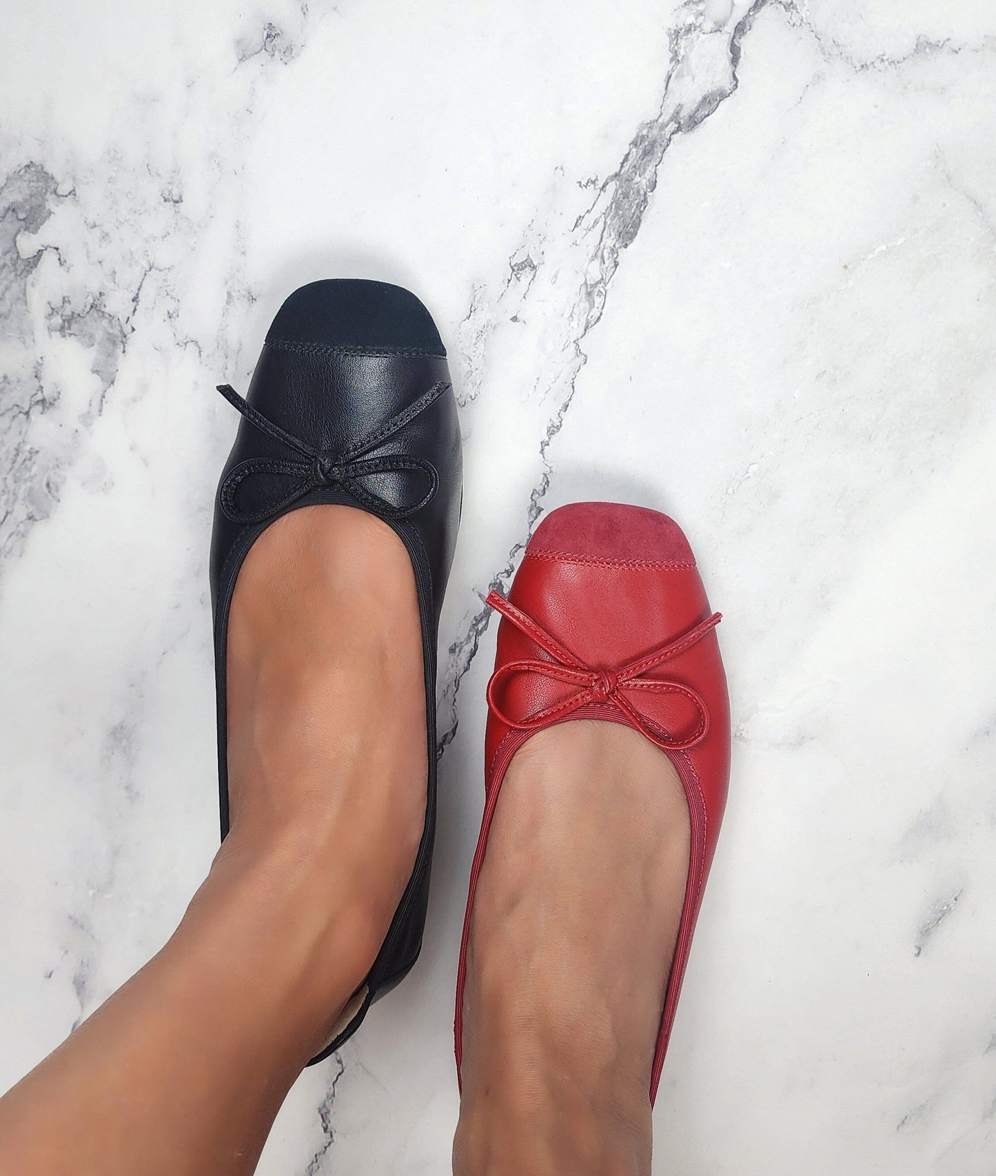 SS25007 Leather extra cushions pumps with bow ( New Style) Pumps Sam Star Shoes