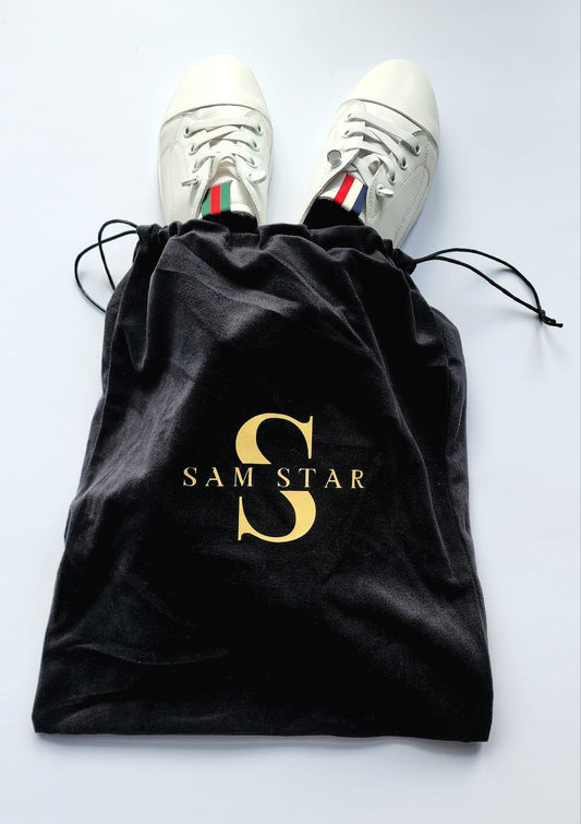 SS-shoebag Black Velvet shoe bag Pumps Sam Star Shoes