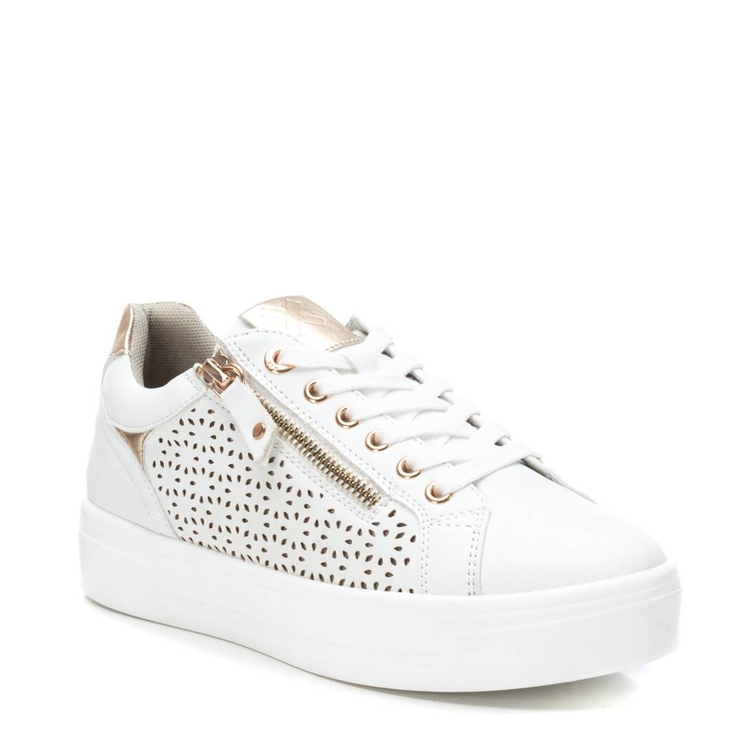 142229 Spanish Leather sneakers with cushioned sole in white sneakers Sam Star shoes 