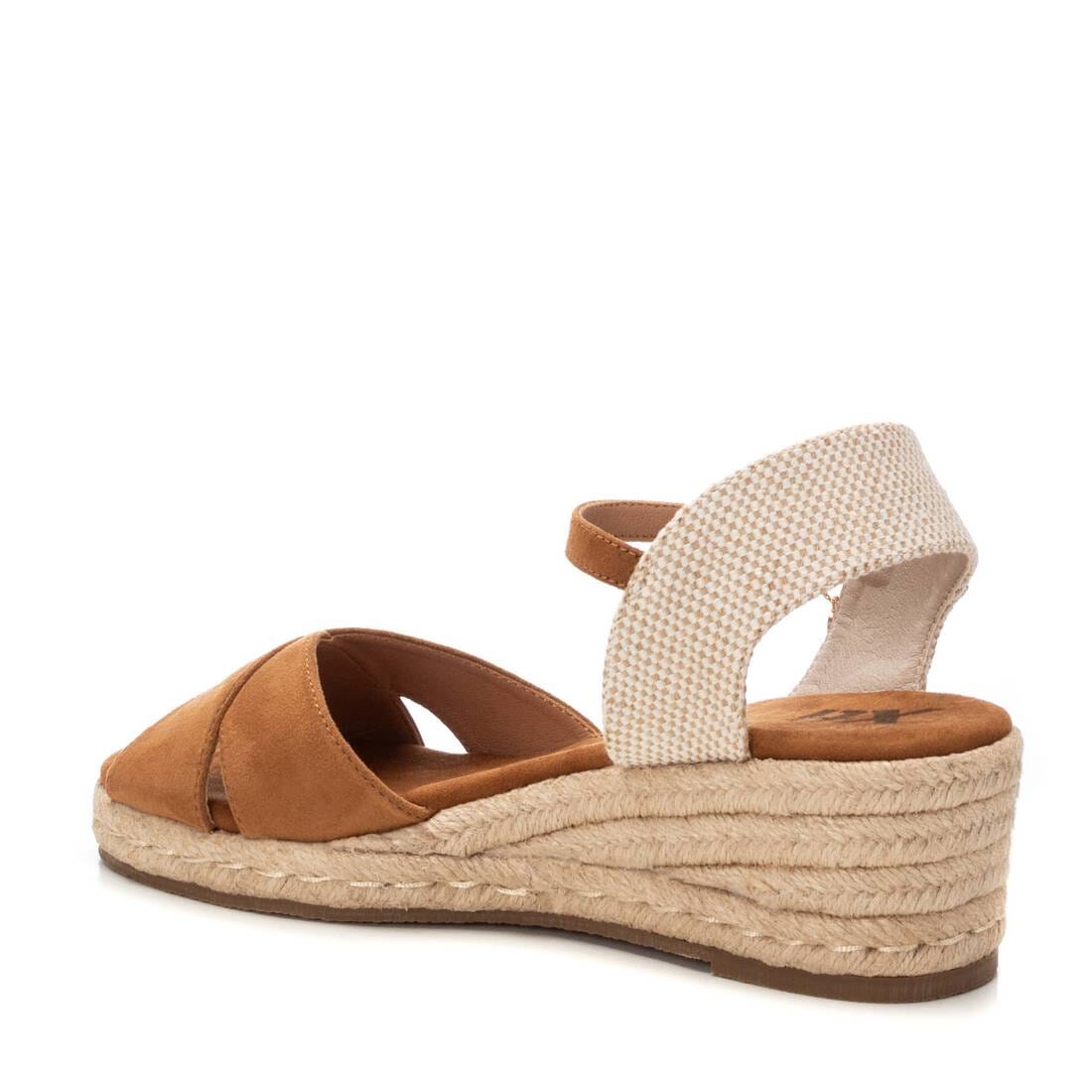 144110 Spanish Wedge with expadrilles sandals in Black and Tan sandals Sam Star Shoes 