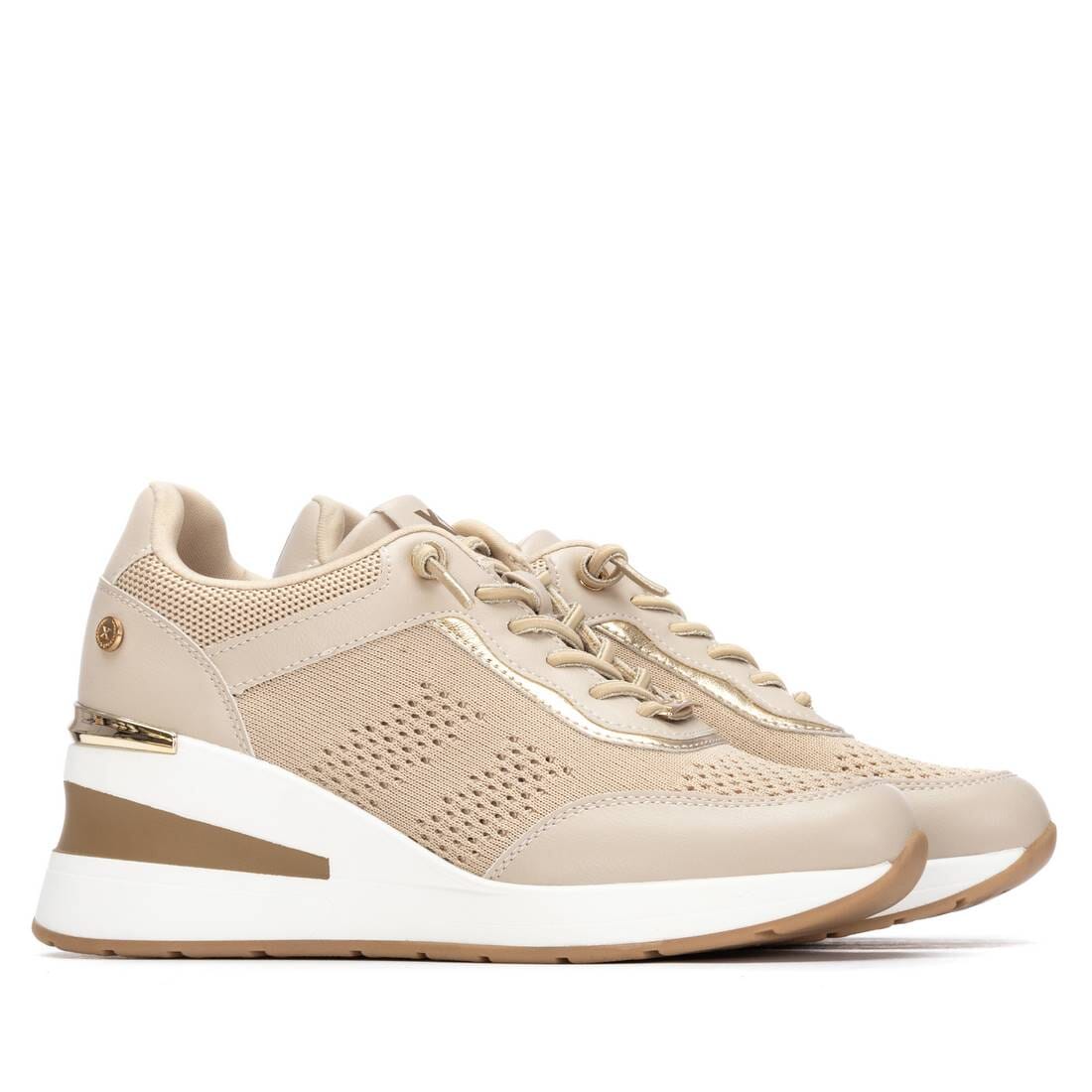 145447 Spanish fashion textile sneakers in beige and black (New) sneakers Sam Star shoes Beige 36/3 