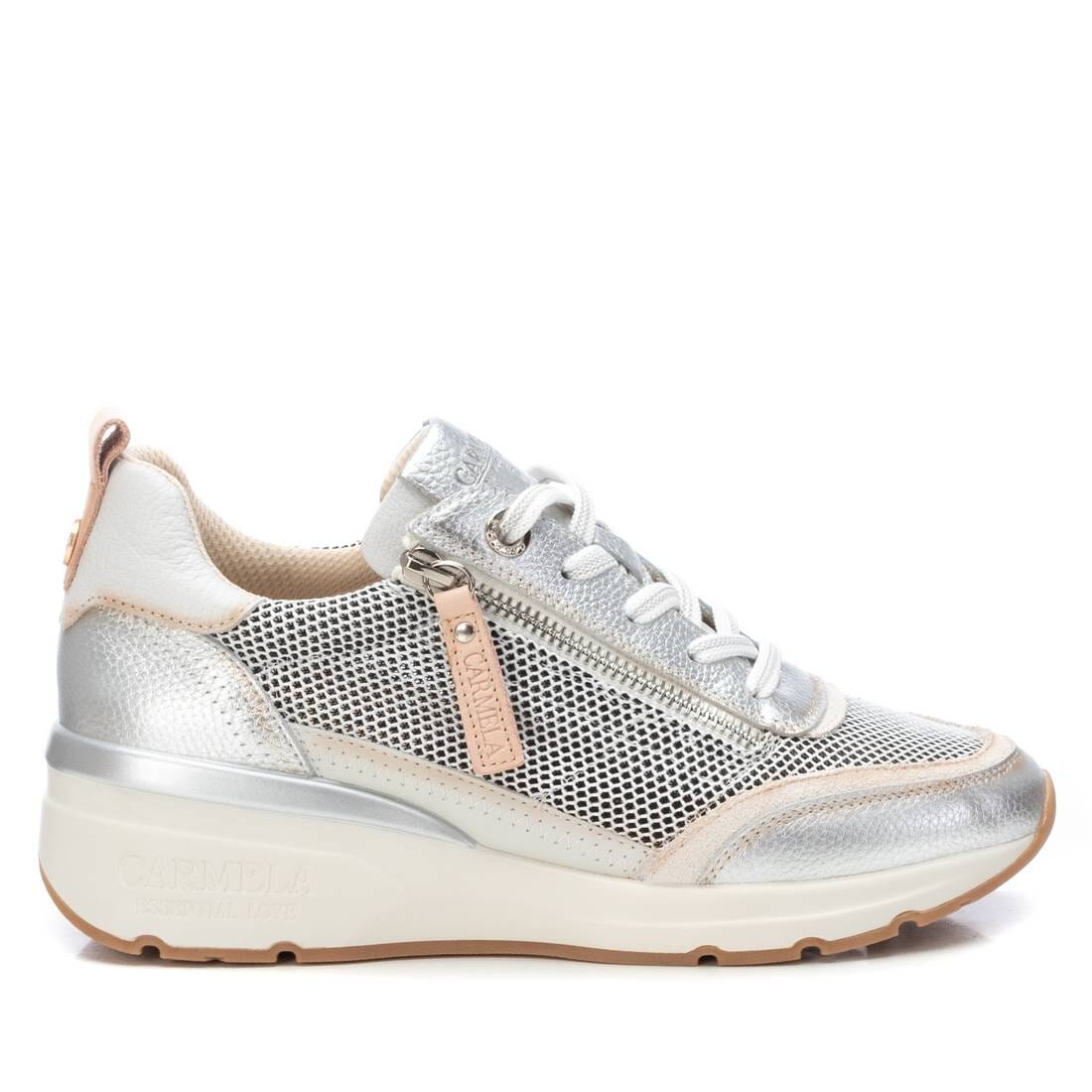 162283 Spanish Collection genuine leather sneakers in silver sneakers Sam Star shoes Silver 38 