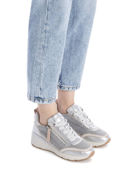 162283 Spanish Collection genuine leather sneakers in silver sneakers Sam Star shoes 