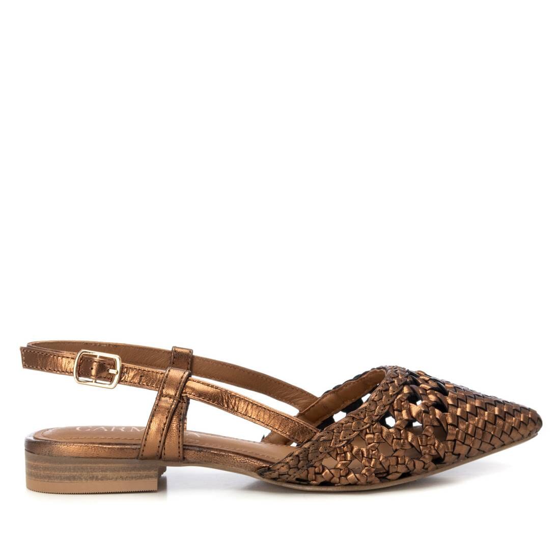 162412 Spanish Leather woven flat shoes - Black and Bronze ( New Arrival) ladies shoes Sam Star shoes 