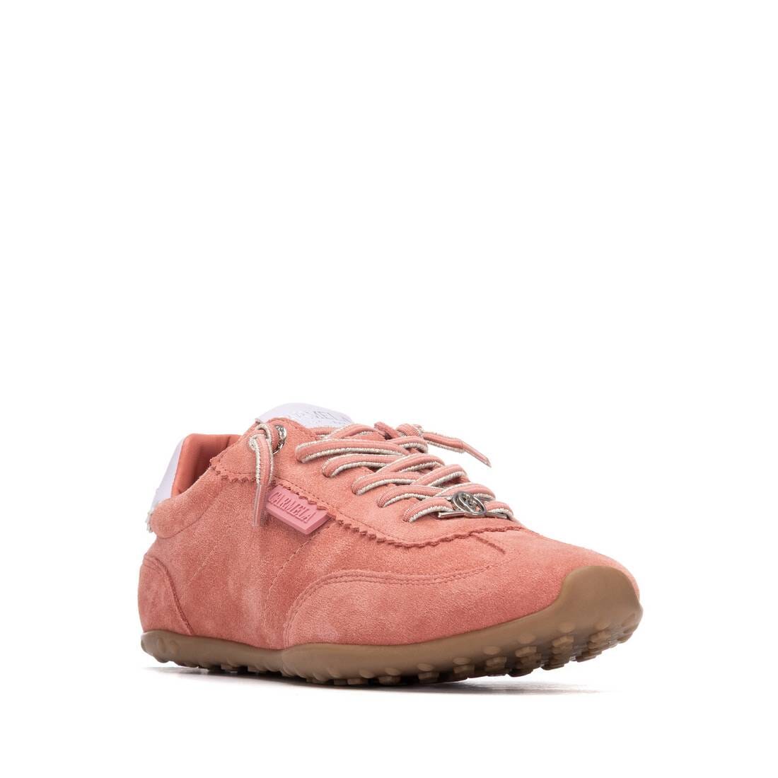 163172 Spanish Leather sneakers in Pale blue, Coral and Beige sneakers Sam Star shoes 
