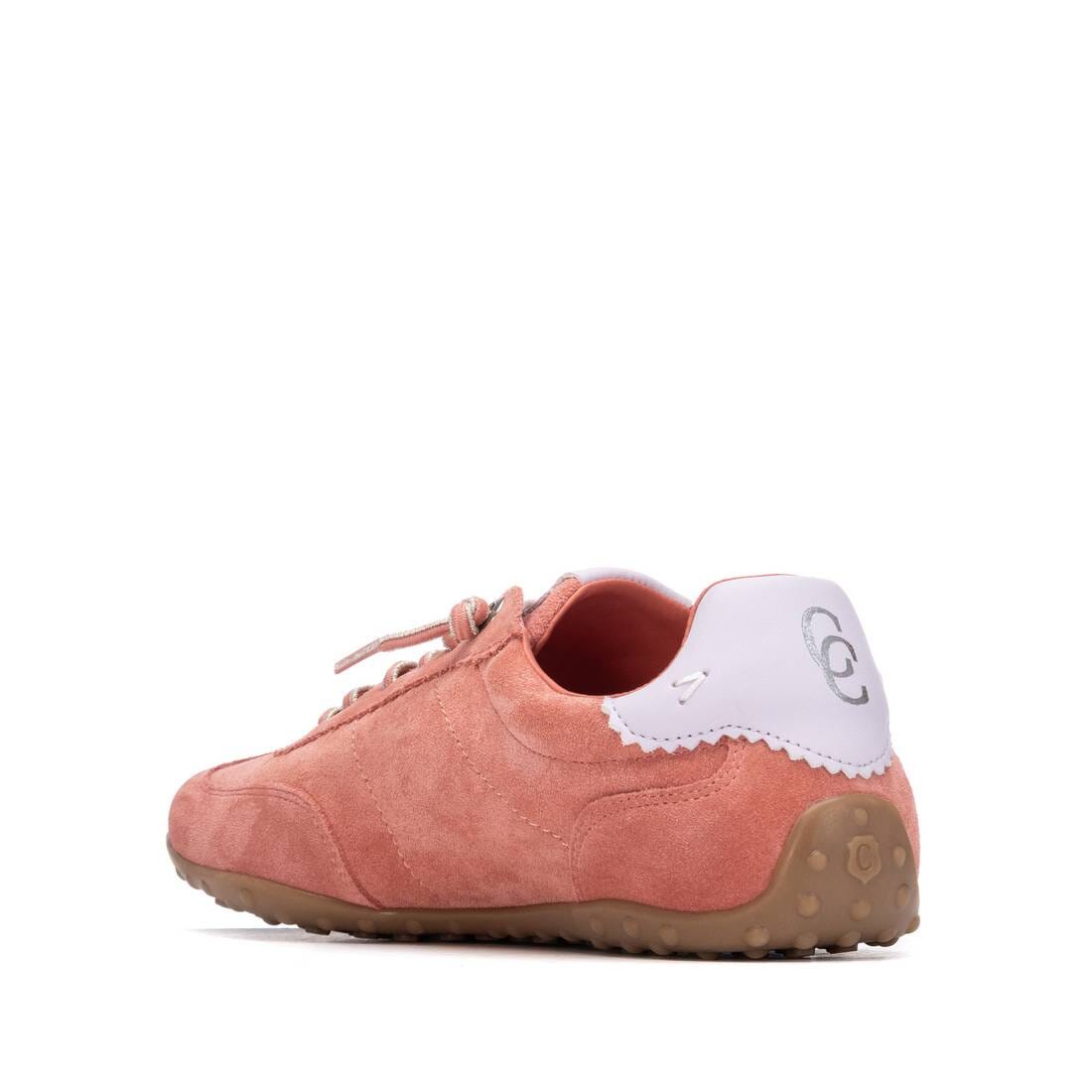 163172 Spanish Leather sneakers in Pale blue, Coral and Beige sneakers Sam Star shoes 