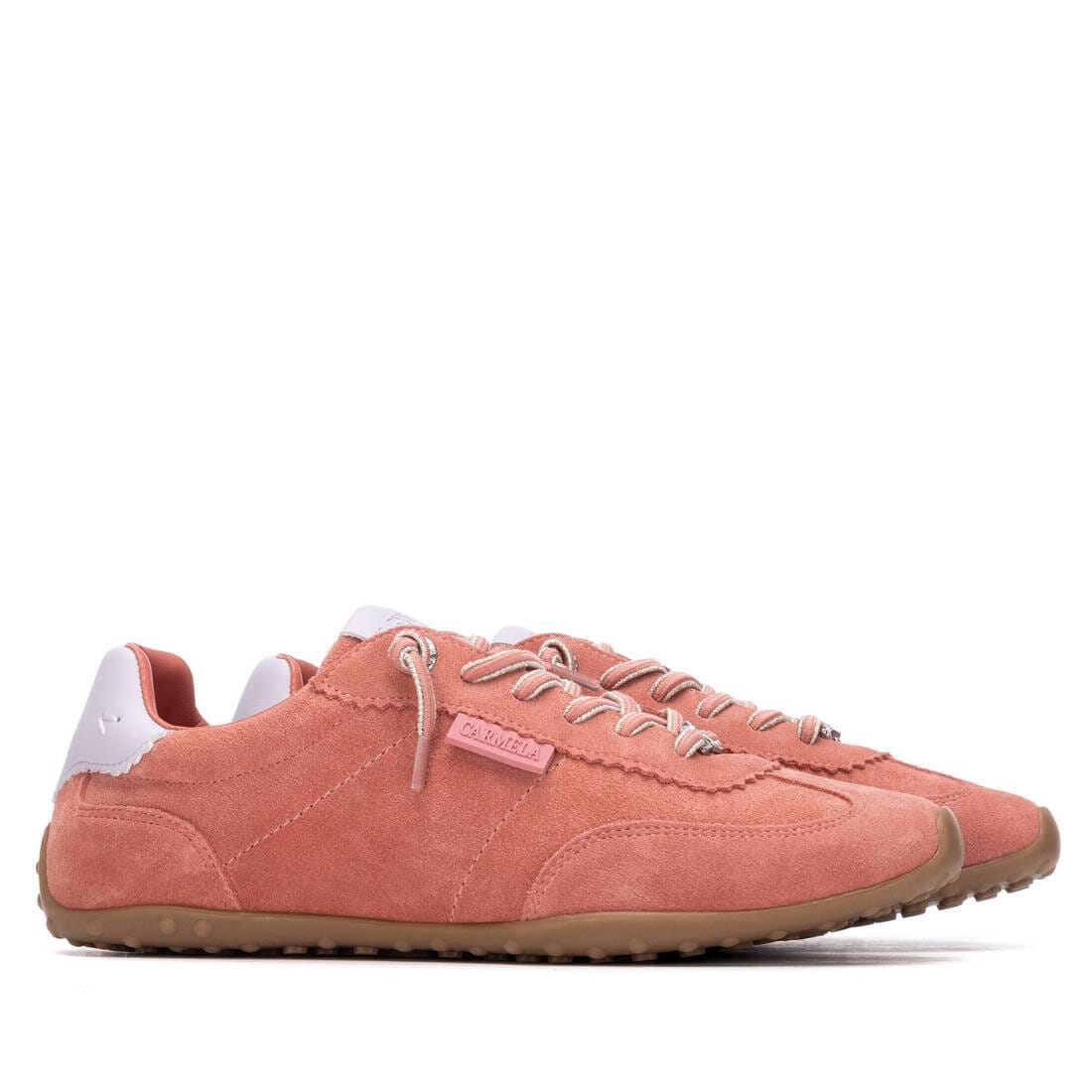 163172 Spanish Leather sneakers in Pale blue, Coral and Beige sneakers Sam Star shoes 