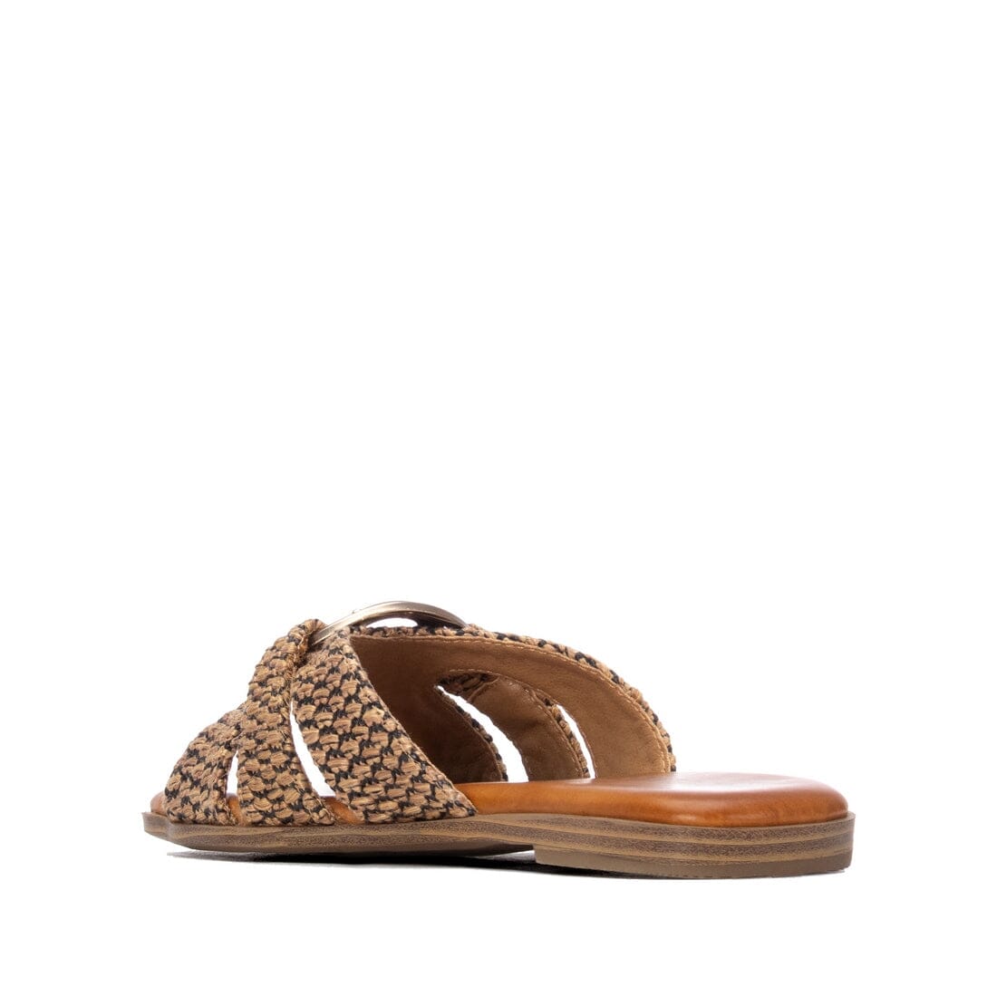 163249 Spanish woven slider sandals in Brown/tan (New) sandals Sam Star Shoes 