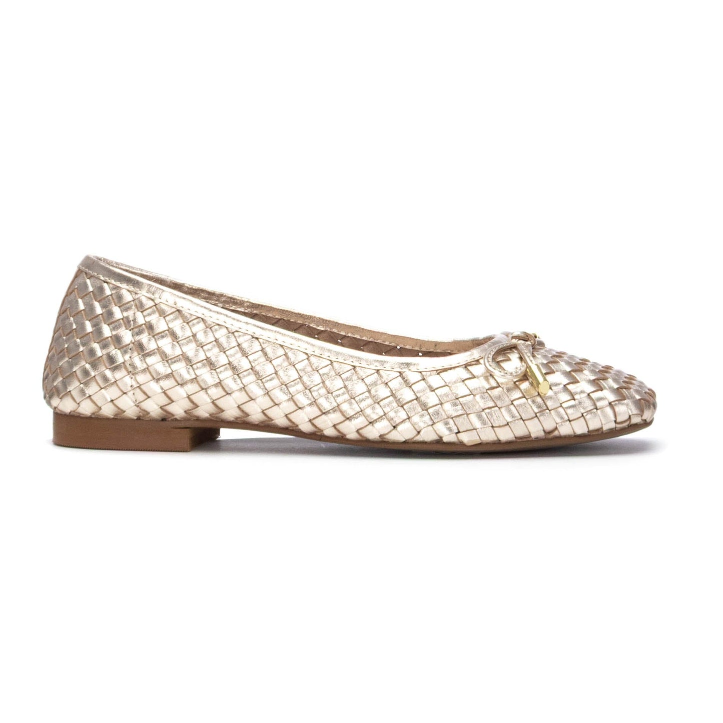 163296 Spanish designed Leather woven pumps in Tan and Gold ( New) Pumps Sam Star shoes Gold 36/3 