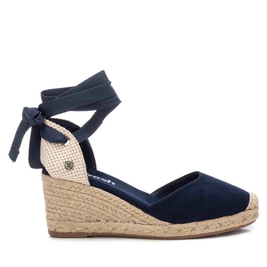 172642 Spanish Wedge with expadrilles sandals in Navy, Beige and Gold sandals Sam Star Shoes 