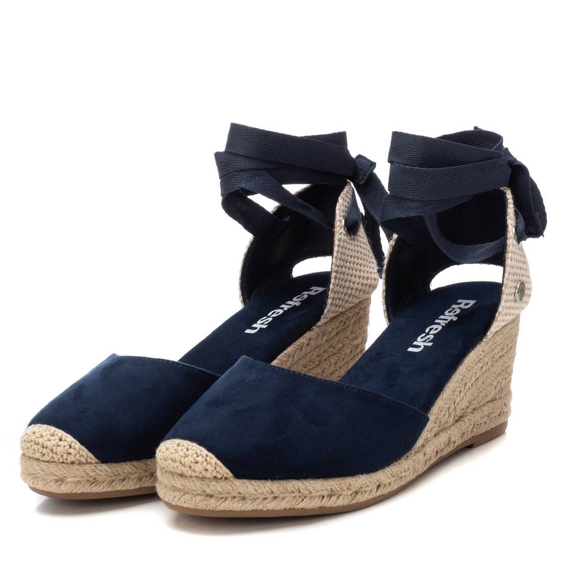 172642 Spanish Wedge with expadrilles sandals in Navy, Beige and Gold sandals Sam Star Shoes 
