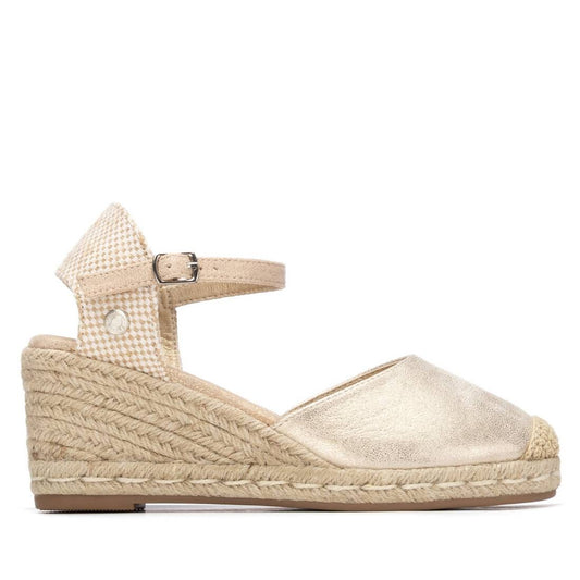 175212 Spanish Wedge with expadrilles in gold colour (New) sandals Sam Star Shoes 
