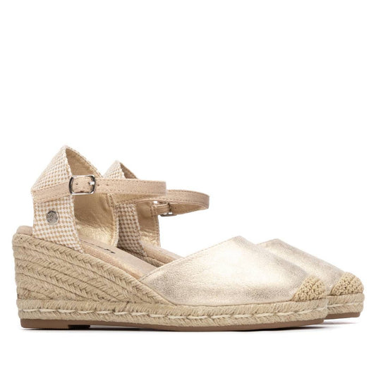 175212 Spanish Wedge with expadrilles in gold colour (New) sandals Sam Star Shoes Gold 36/3 