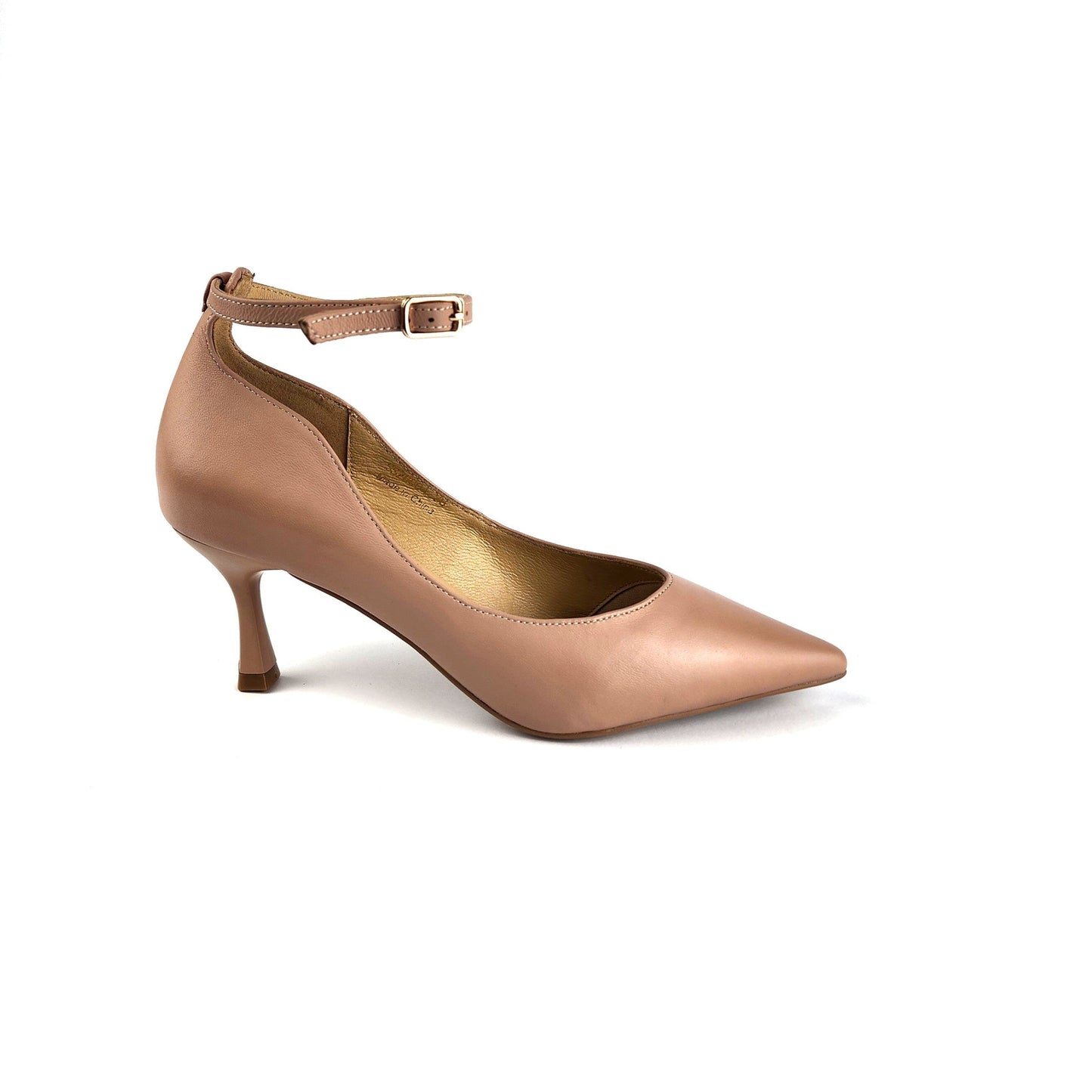 SS26004 Leather court shoes with ankle straps in Black and Pale pink (New) ladies shoes Sam Star Shoes Pale Pink 36/3 