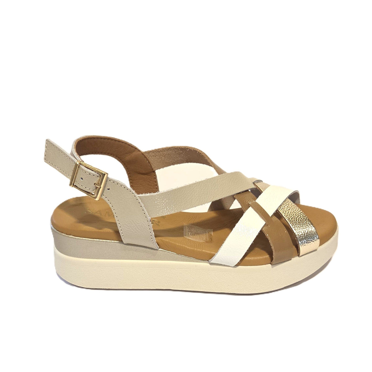 5960 Spanish leather Sport delux wedge in mutli colour (New) sandals Sam Star Shoes 