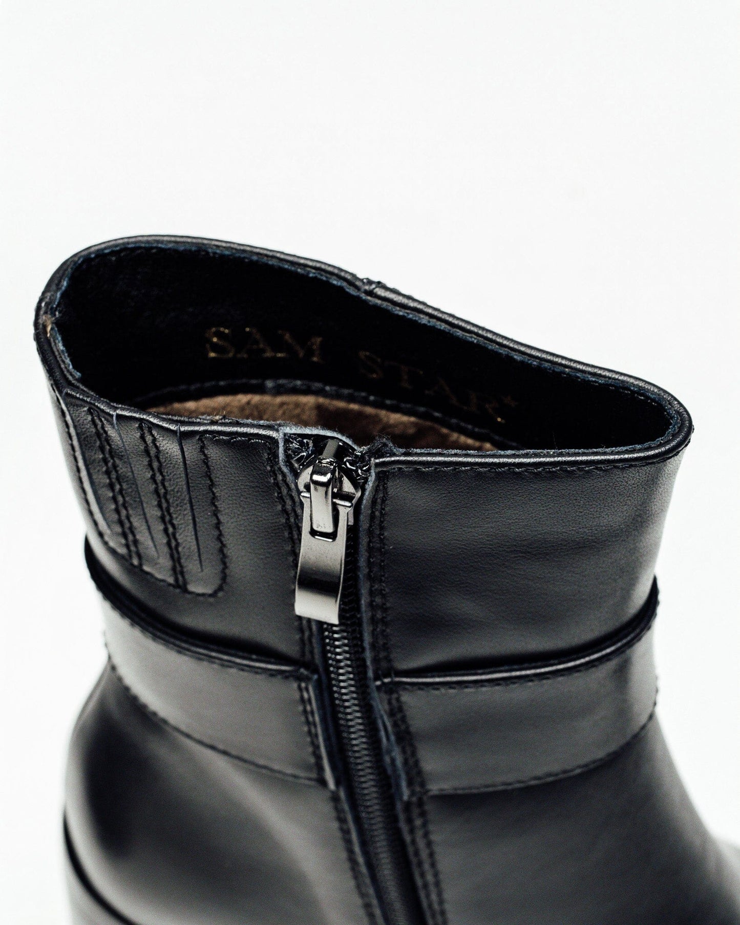 SS25004 Leather boots with buckle detail (New) Boots Sam Star shoes 