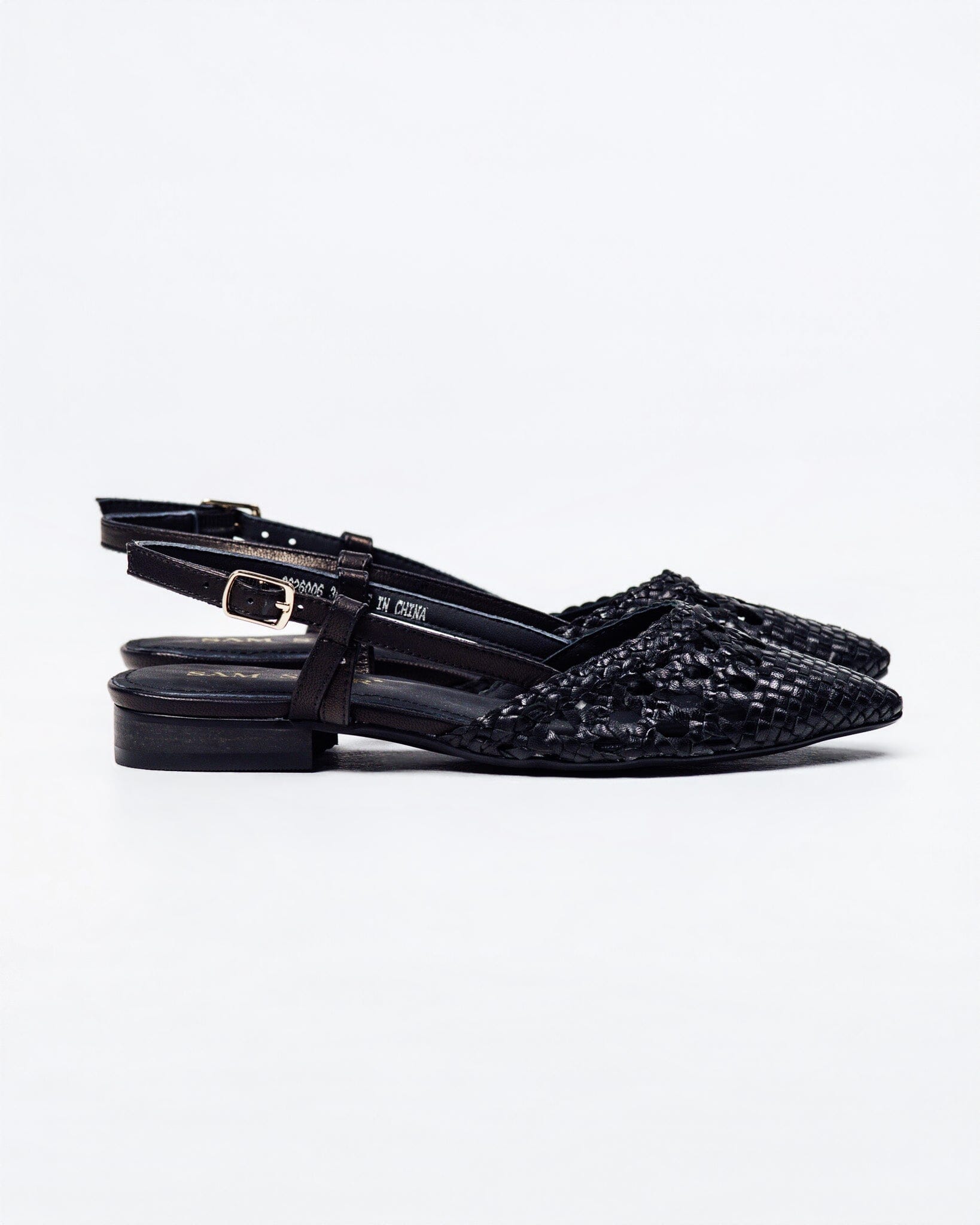 SS26006 Spanish Leather woven flat shoes in Bronze and Black (New) ladies shoes Sam Star shoes 