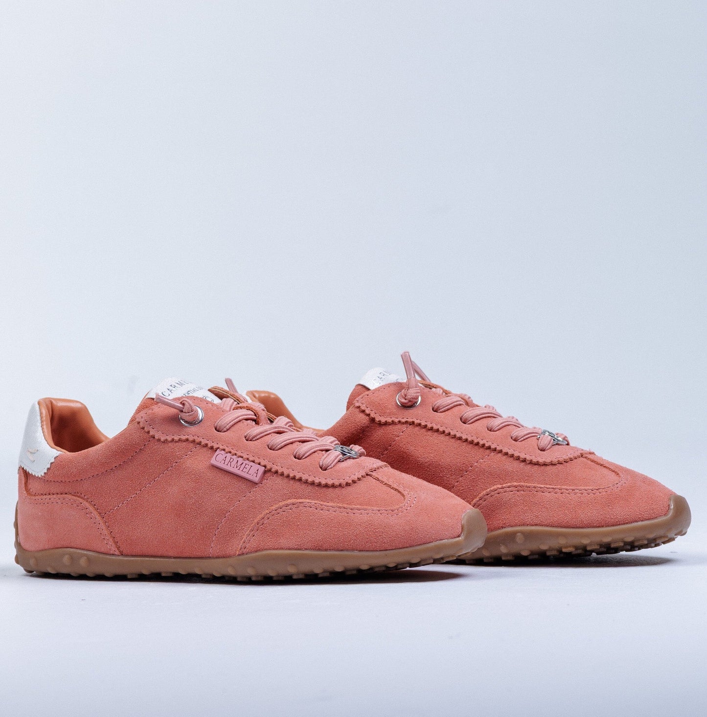 163172 Spanish Leather sneakers in Pale blue, Coral and Beige (New) sneakers Sam Star shoes 