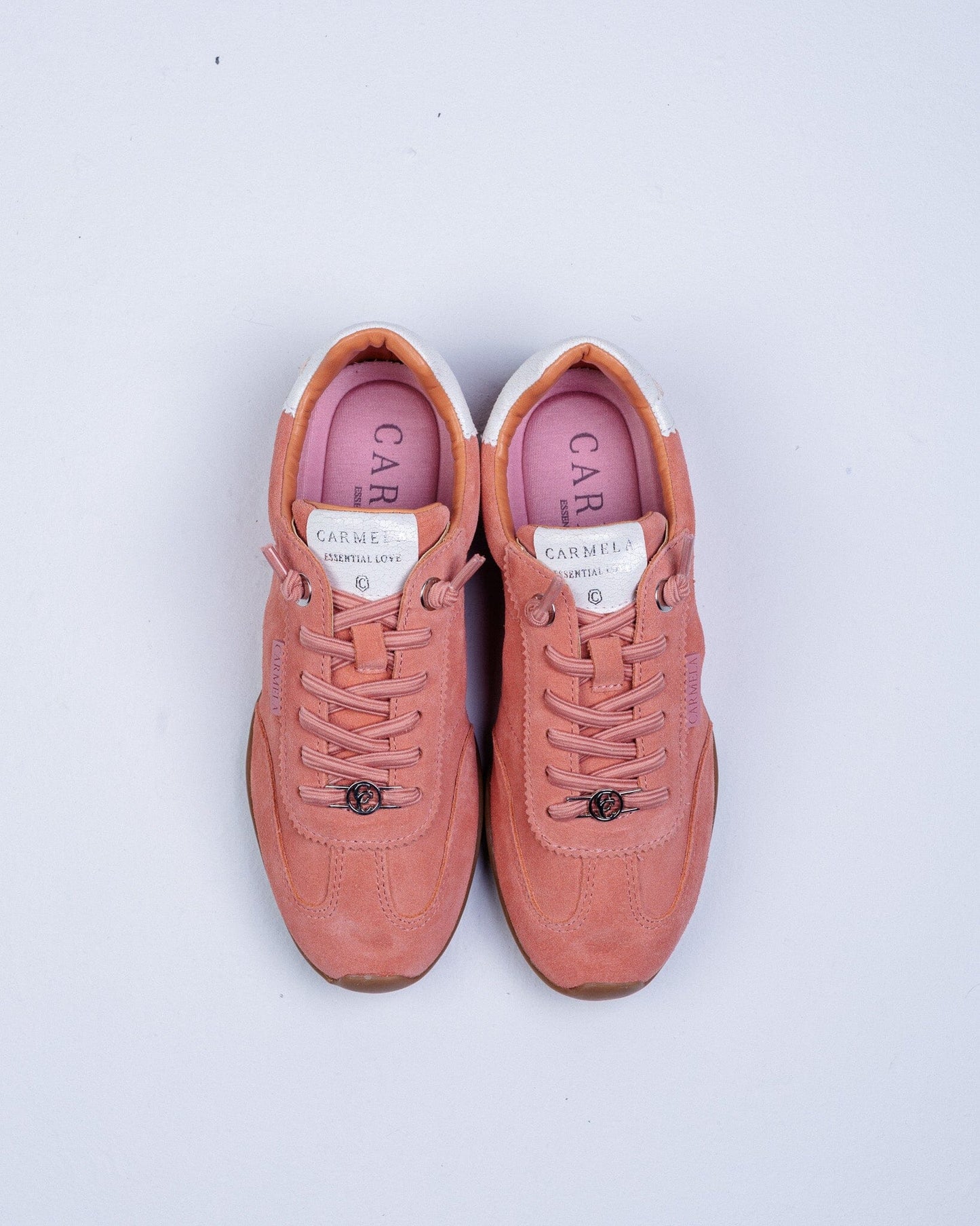 163172 Spanish Leather sneakers in Pale blue, Coral and Beige (New) sneakers Sam Star shoes 