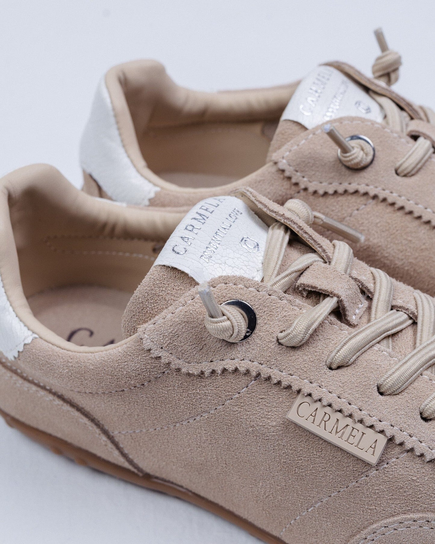 163172 Spanish Leather sneakers in Pale blue, Coral and Beige (New) sneakers Sam Star shoes 