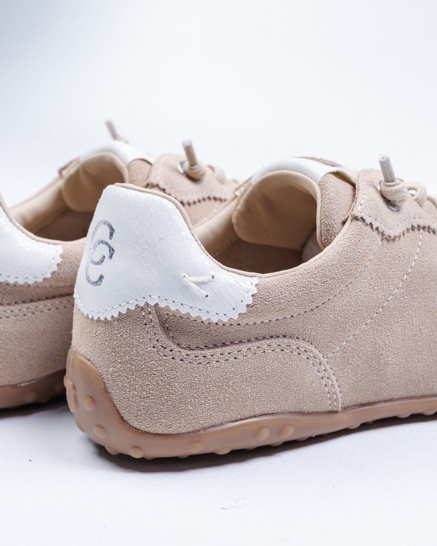 163172 Spanish Leather sneakers in Pale blue, Coral and Beige (New) sneakers Sam Star shoes 