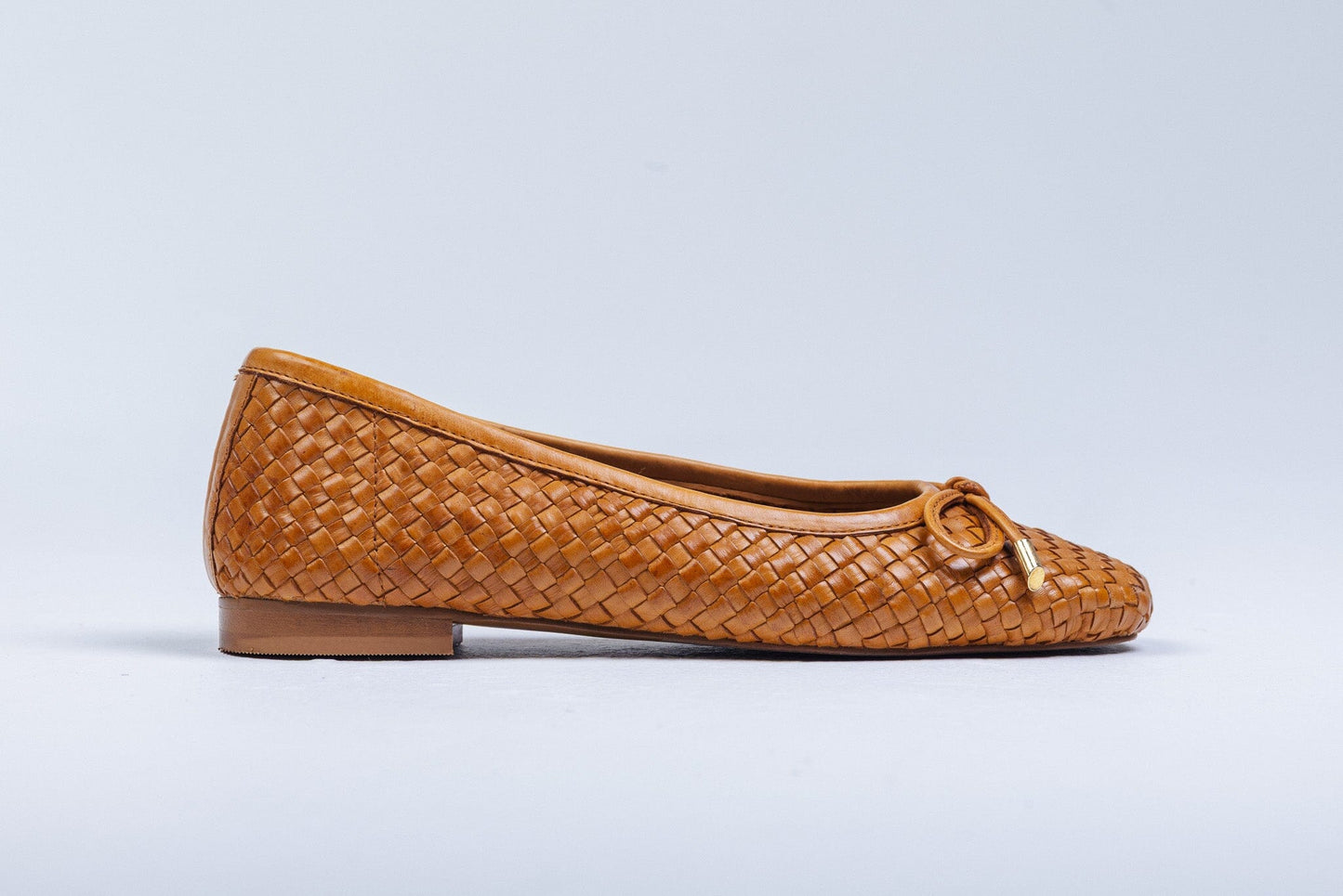 163296 Spanish designed Leather woven pumps in Tan and Gold (New) Pumps Sam Star shoes 