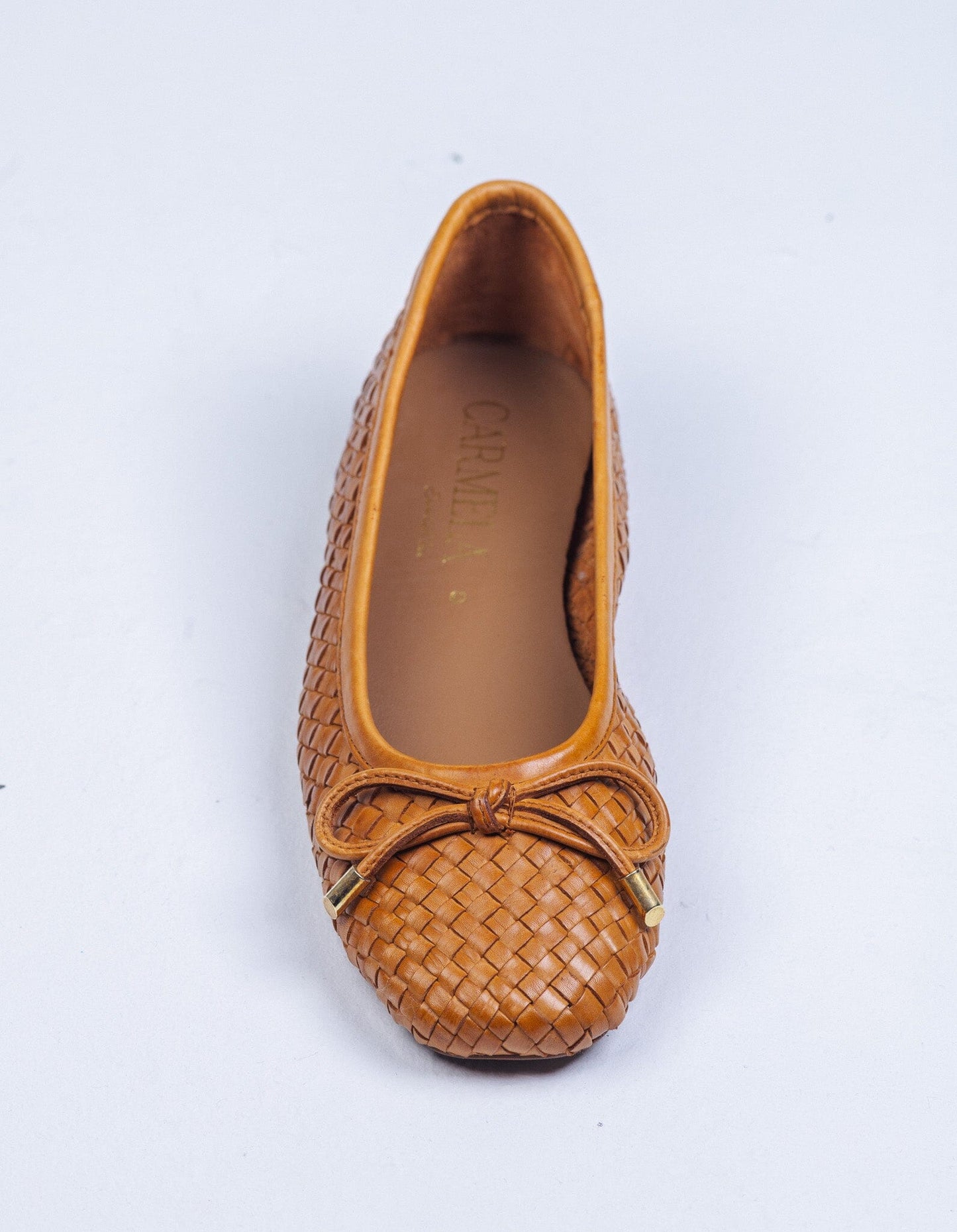 163296 Spanish designed Leather woven pumps in Tan and Gold (New) Pumps Sam Star shoes 