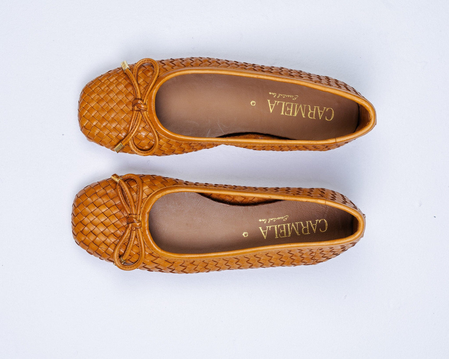 163296 Spanish designed Leather woven pumps in Tan and Gold (New) Pumps Sam Star shoes 