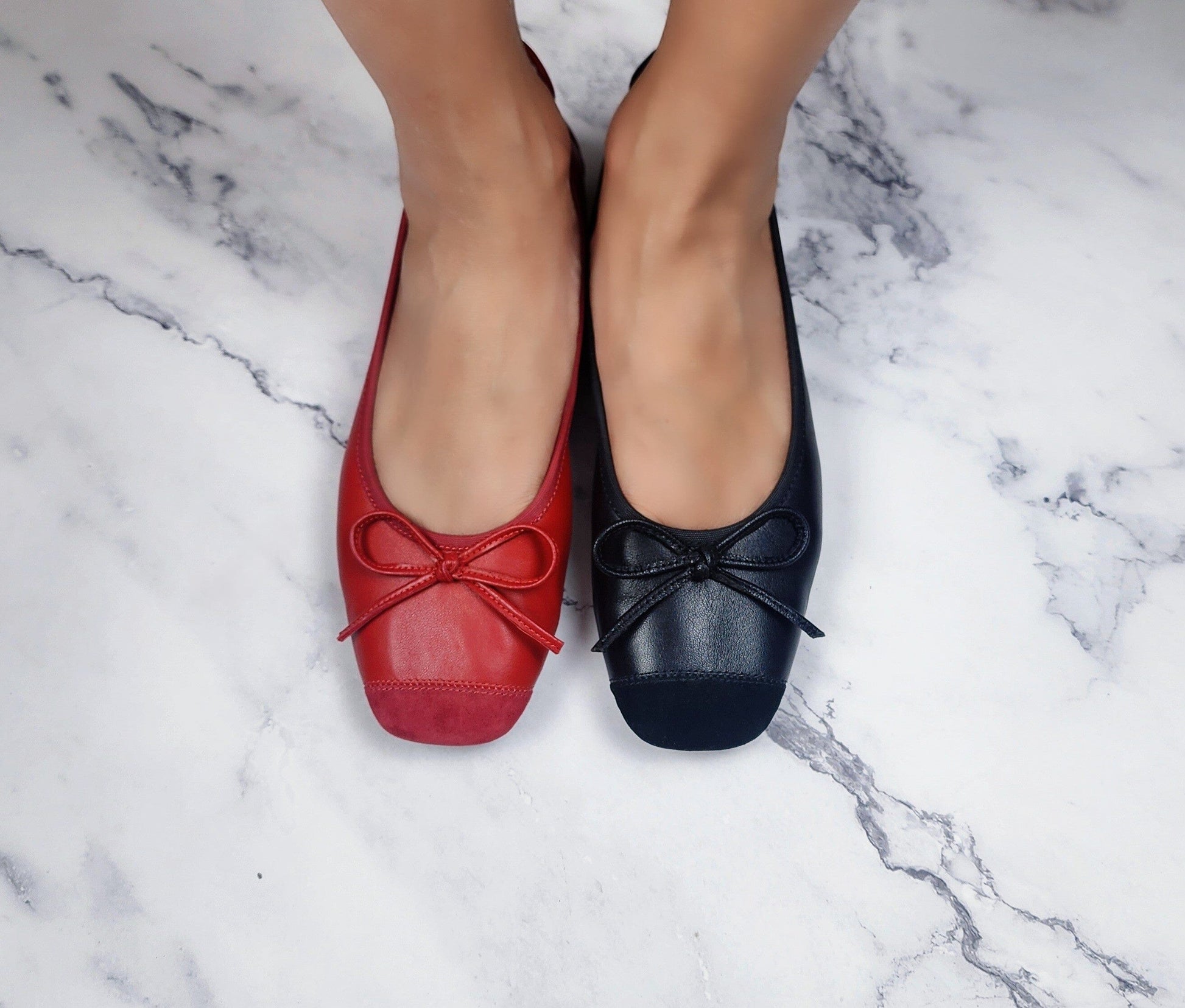 SS25007 Leather extra cushions pumps with bow ( New Style) Pumps Sam Star Shoes 