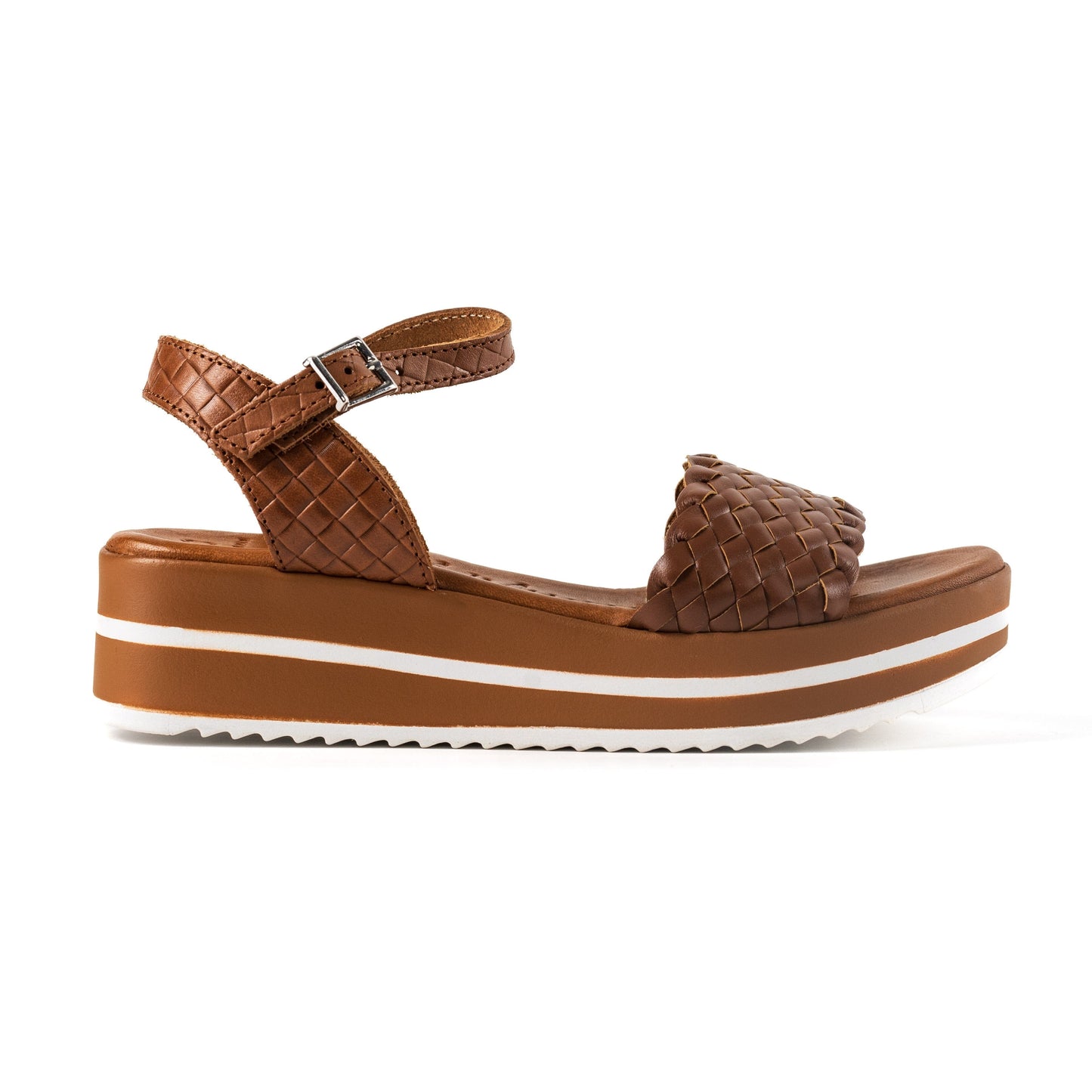 5276TB Spanish leather woven sandals/wedge in Tan – Sam Star Shoes