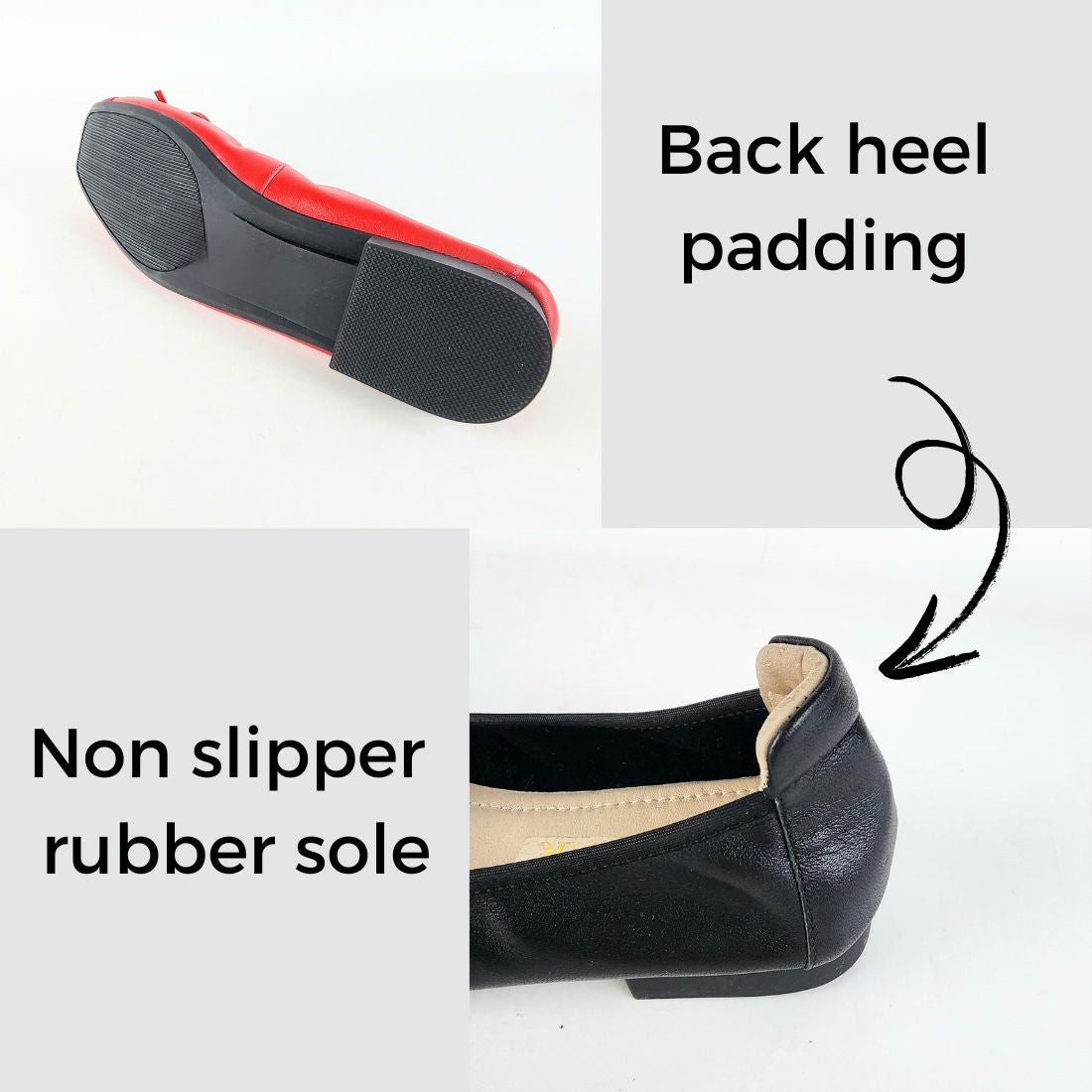 SS25007 Leather extra cushions pumps with bow ( New) Pumps Sam Star Shoes 