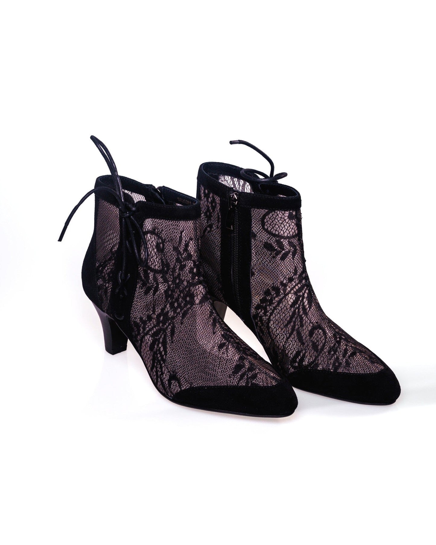 SS26011 Leather Lace ankle boots with kitten heel (NEW) Boots Sam Star shoes 