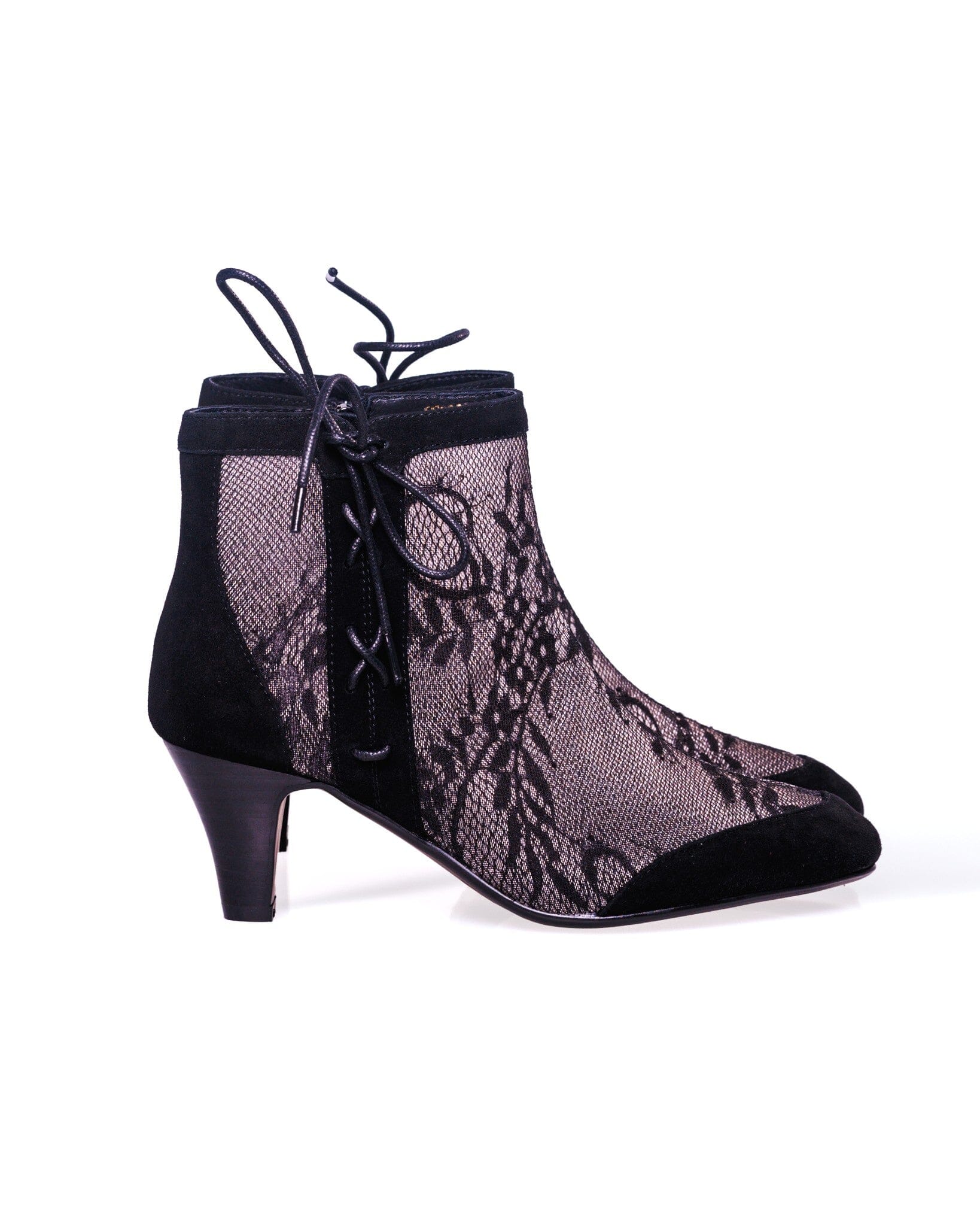 SS26011 Leather Lace ankle boots with kitten heel (NEW) Boots Sam Star shoes 